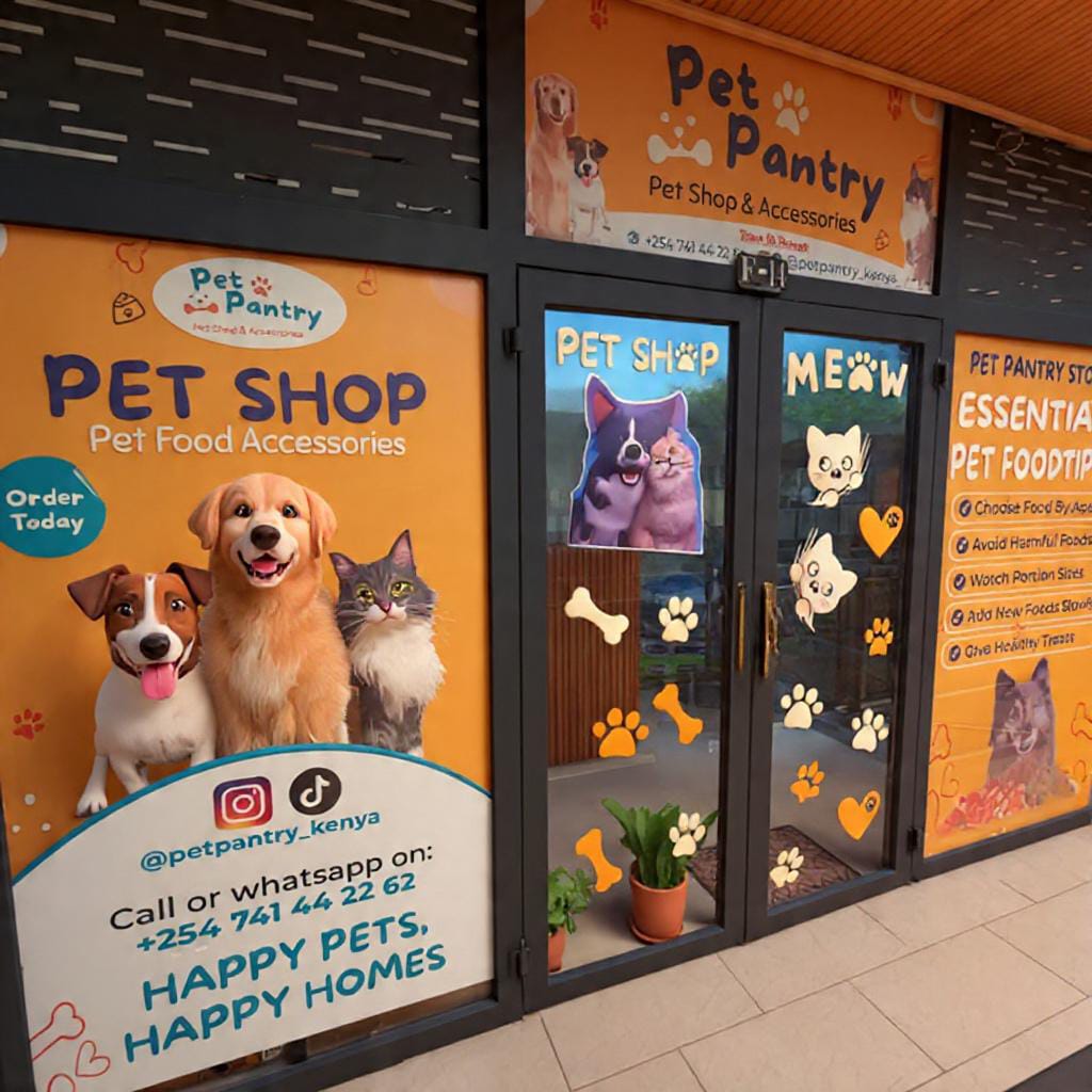Pet Pantry Storefront Wrap